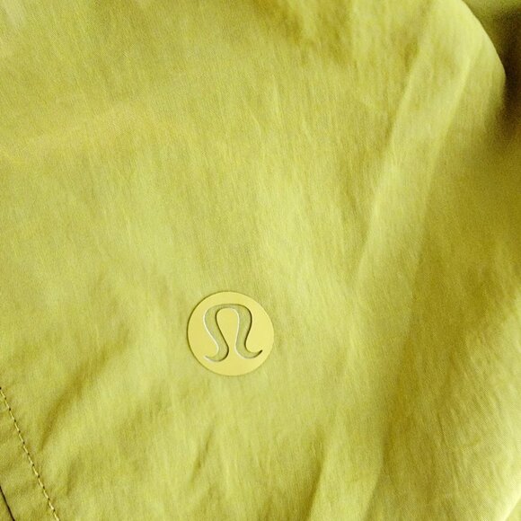 Lululemon Women's Yellow Pear Evergreen 3/4-Zip Windbreaker Anorak Jacket Sz 4 - Picture 8 of 11